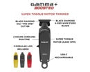 GAMMA+ Boosted Professional Hair Trimmer Rechargeable Battery 3 Modular Lids