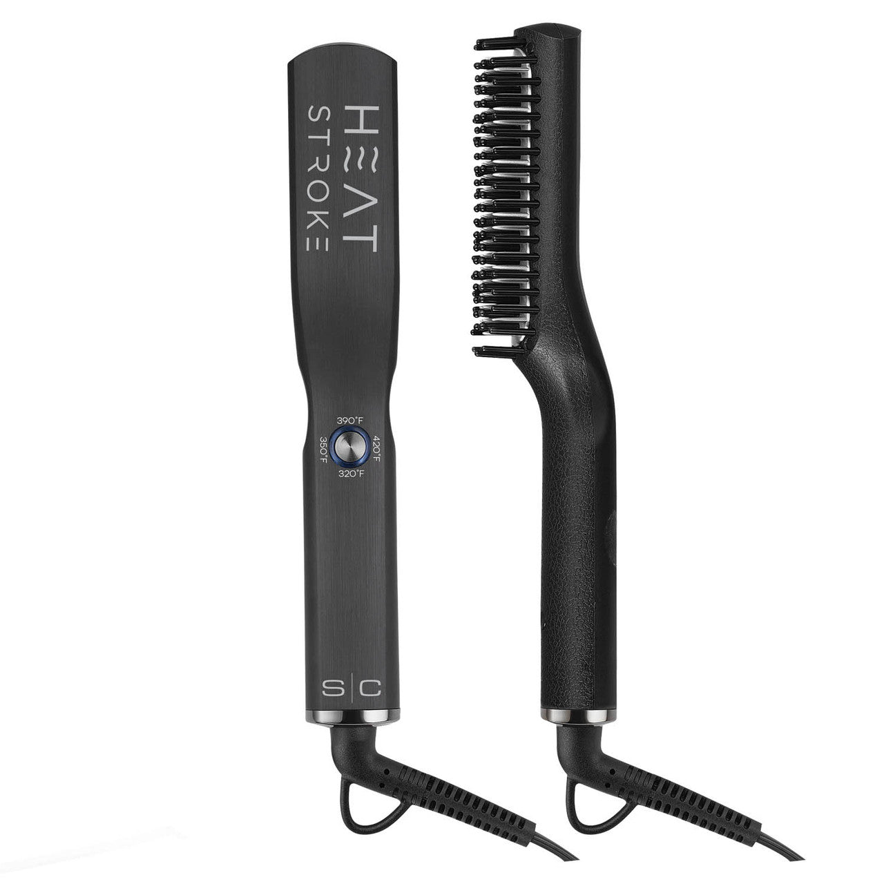 StyleCraft Heat Stroke Cordless Beard & Styling Hot Brush - Black