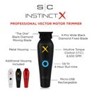 StyleCraft Instinct-X Cordless Metal Trimmer w/ IN2 Vector Motor & (SC411M)