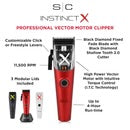 StyleCraft Instinct-X Cordless Hair Clipper w/ Vector Motor & Intuitive Torque Control