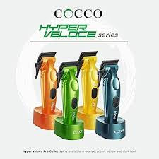 Cocco Hyper Veloce Pro Cordless Clipper w/ Digital Gap Ambassador Graphene Taper Blade + Charging Stand