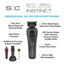 StyleCraft Instinct Metal Edition Cordless Trimmer w/ IN2 Vector Motor & Intuitive Torque Control (SC410M)