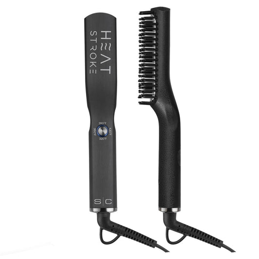 StyleCraft Heat Stroke Cordless Beard & Styling Hot Brush - Black