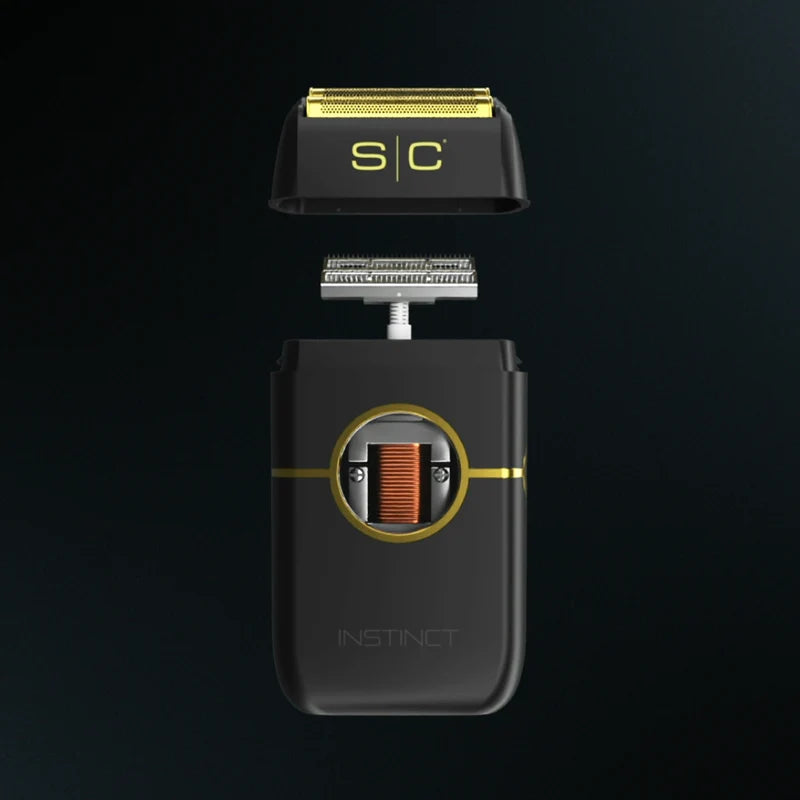 INSTINCT METAL PROFESSIONAL DOUBLE FOIL SHAVER WITH IN2 VECTOR MOTOR