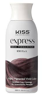 Kiss Express Color #K98 Semi- Permanent Black 3.5 oz