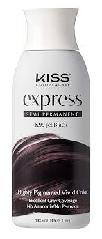 Kiss Express Color #K99JetBlack Semi-Permanent