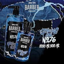 Barber Marmara Men ' s Shaving Gel No. 76 - Men ' s Shaving Gel Transparent 500 ml - Shaving Gel Men - For a Precise Shave of Beard Contours - Optimal Gliding - Cools The Skin