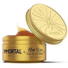 Immortal NYC Hair Waxes for Men - One in A Million Strong Hold, High Shine Wax - Mens Water Based, No Residue Non-Greasy Hair Paste